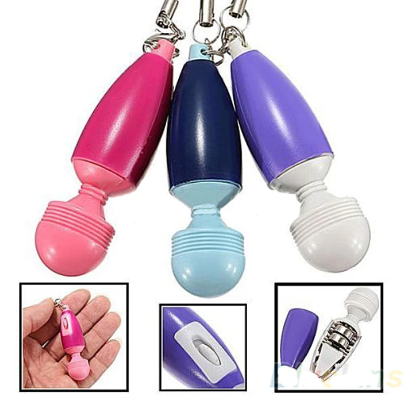 Llavero Mini AV vibrador masajeador de varita mágica para mujeres, estimulador de clítoris, bala vibradora, Juguetes sexuales, productos para adultos