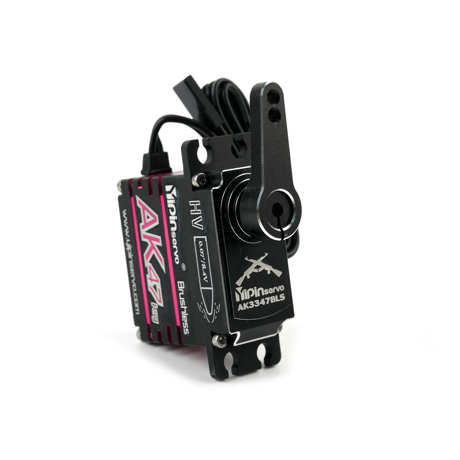 YIPINServo AK47 47KG HV Brushless Digital Servo Waterproof All-metal Case High Torque for 1/10 1/8 Model Car 180/270/357/360°