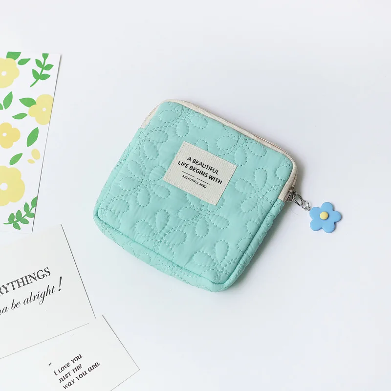(4 قطعة/الوحدة) المرأة البوليستر محفظة نسائية للعملات المعدنية الإناث القماش محفظة صغيرة المال الحقيبة بطاقة المنظم حقيبة يد السيدات بولسا للفتيات #5