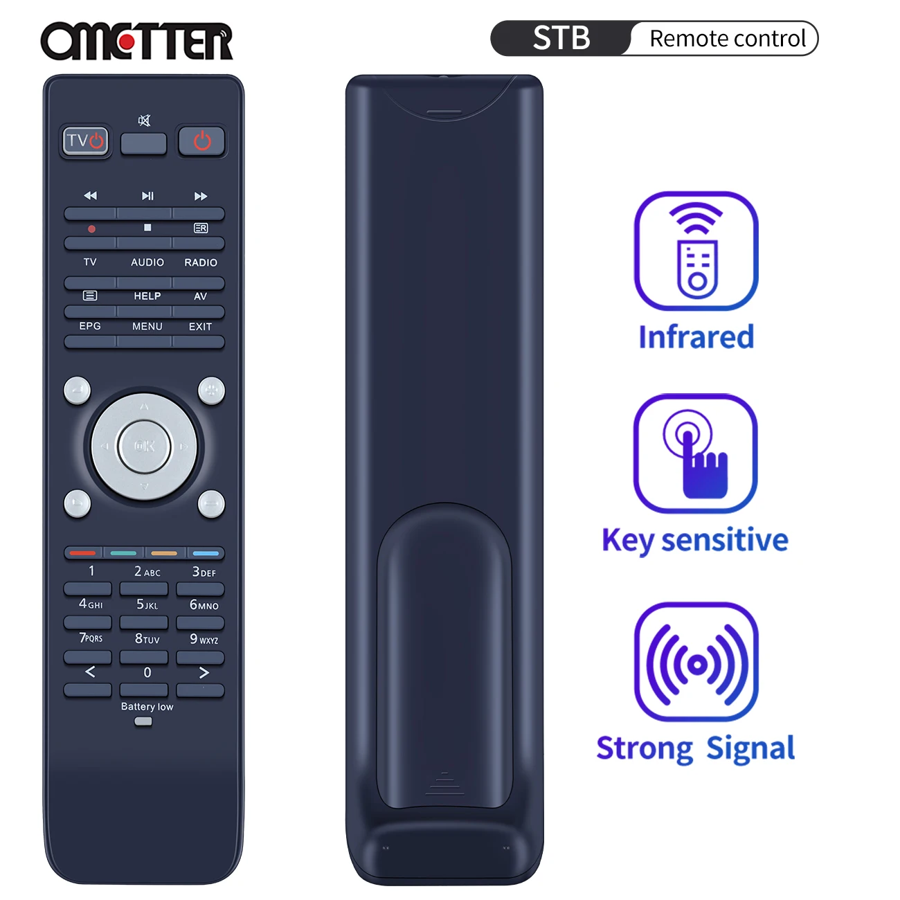 VU+ Remote Control for VU Duo2 / VU+ Duo 2 / VU+ Duo / VU + Uno 4k / Solo 2 STB Ultimo 4K Zero TV Box with TV Universal Function