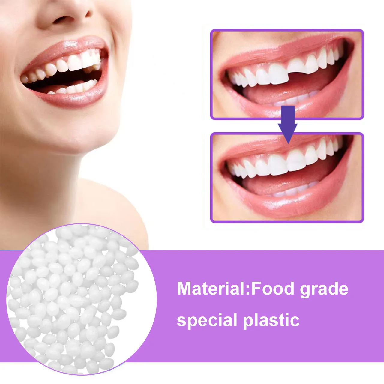 Temporary Tooth Repair Kit FalseTeeth Solid Glue Teeth And Gaps Denture Adhesive Teeth Whitening  Tooth Filling Repai