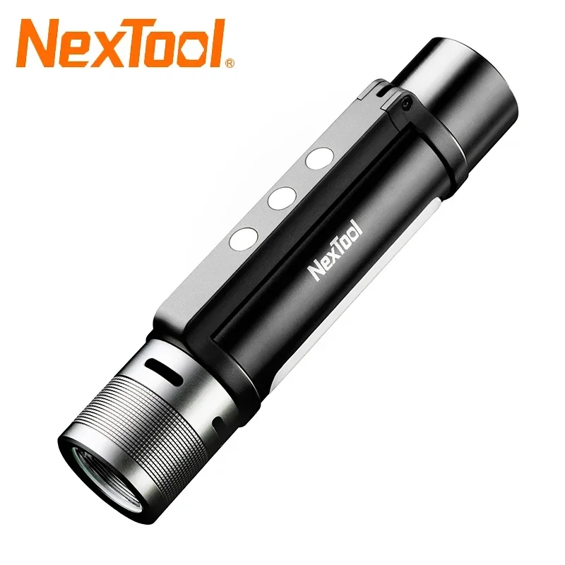 NexTool Outdoor 6 in 1 Flashlight Zoomable LED Ultra Bright Torch 1000LM Dual-light Magnetic Bracket for Camping Emergency Light