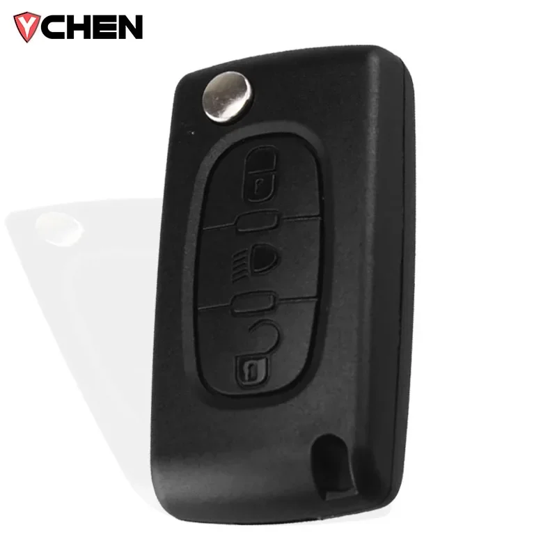 For Peugeot 207 307 308 407 607 807 Remote Key Case For Citroen C2 C3 C4 C5 C6 Flip Folding Car Key Shell 2/3/4 start Buttons