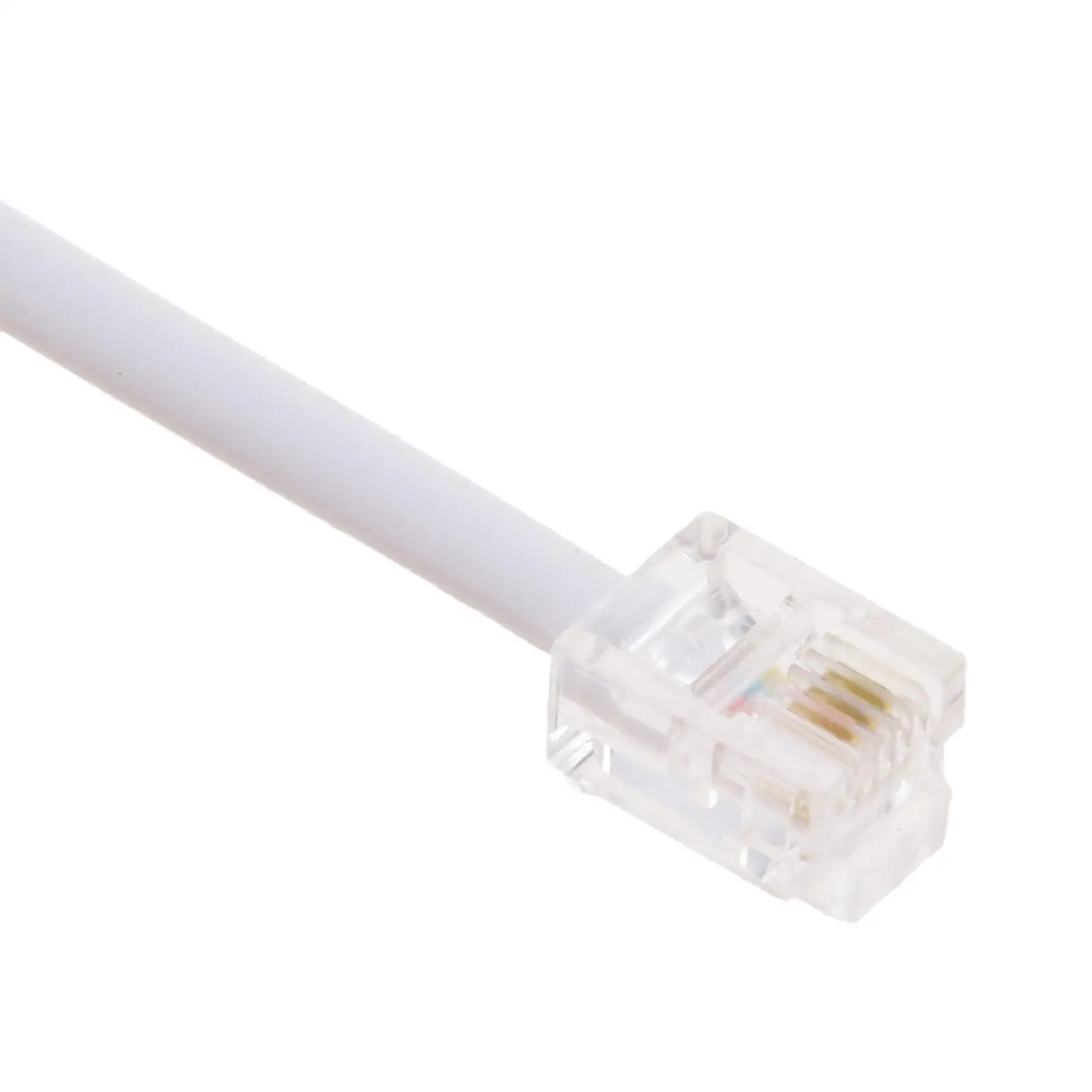 Telephone Splitter Adapter Line RJ11 2 Way Plastic Connector Surface Mount Box for US Home Office Landline Phones