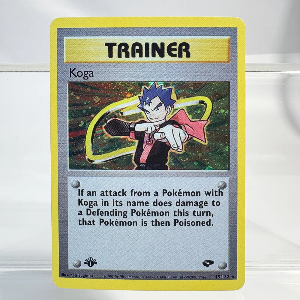 PKM Kaarten Holografische Folie Kaart KOGA GIOVANNI SABRINA BLAINE Trading Card Proxy Collection Battle Card Speelgoed Geschenken