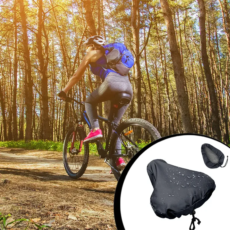 Bicycles Saddle Seat Rain Cover Dust-proof Cushion Protector Guard image 2