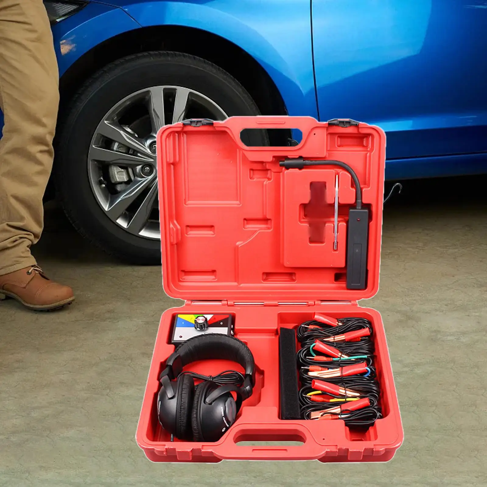 Car Gearbox Sound Detector Sturdy Gearbox Noise Test Detector Car Engine Diagnostic Tool Multiuse for Motorcycles Trucks