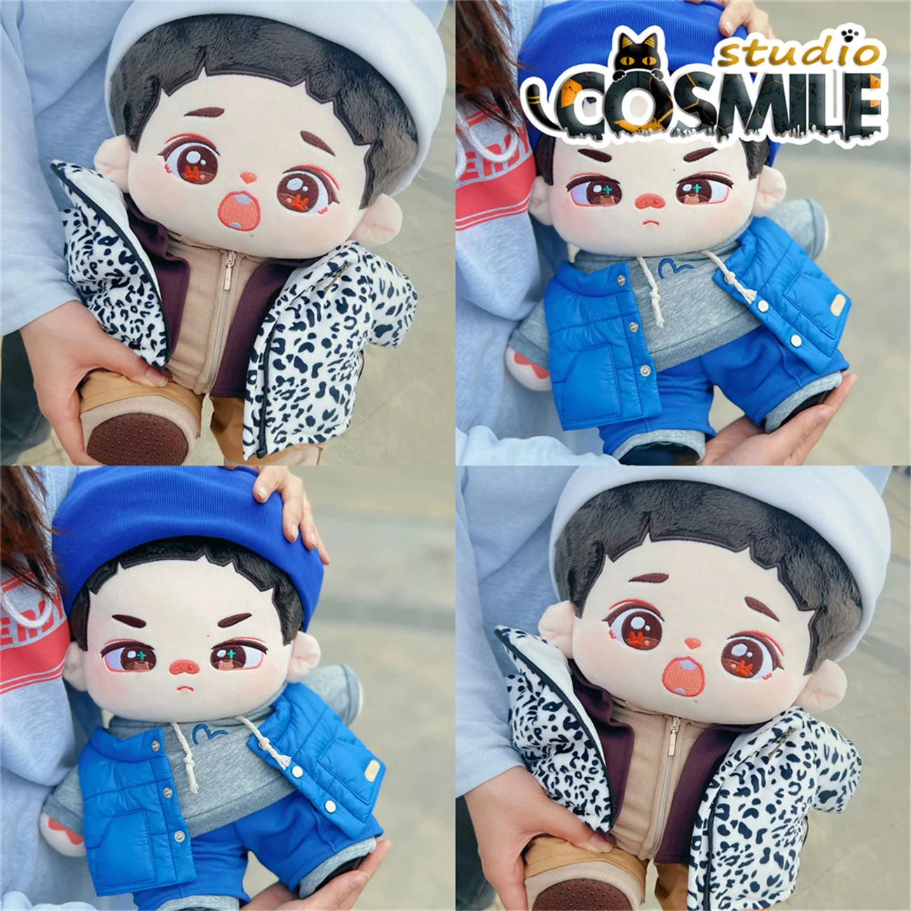 

The Untamed Yibo Xie Yun Xiao Zhan Street Dance of China Leopard Fashion Costume Plush 40cm Doll Clothes Clothing Gift GG