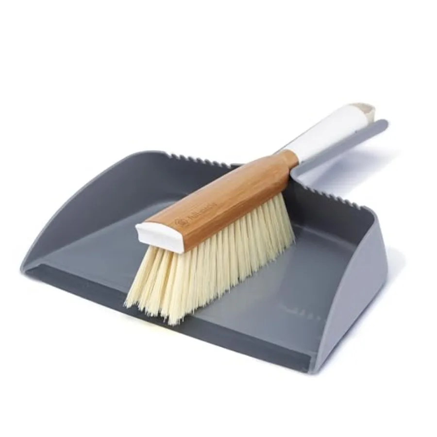 

Clean Team Brush and Dustpan Set White and Grey