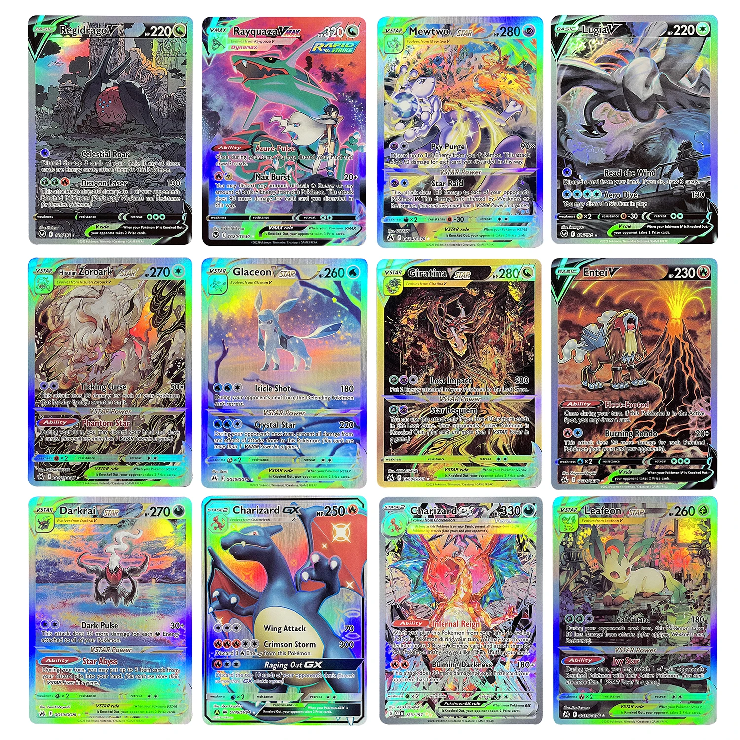 

PTCG Proxy Cards Trading Collection Proxy Cards Rayquaza Lugia Charizard Hobbies Rare Collection Battle Cards Toys Gifts