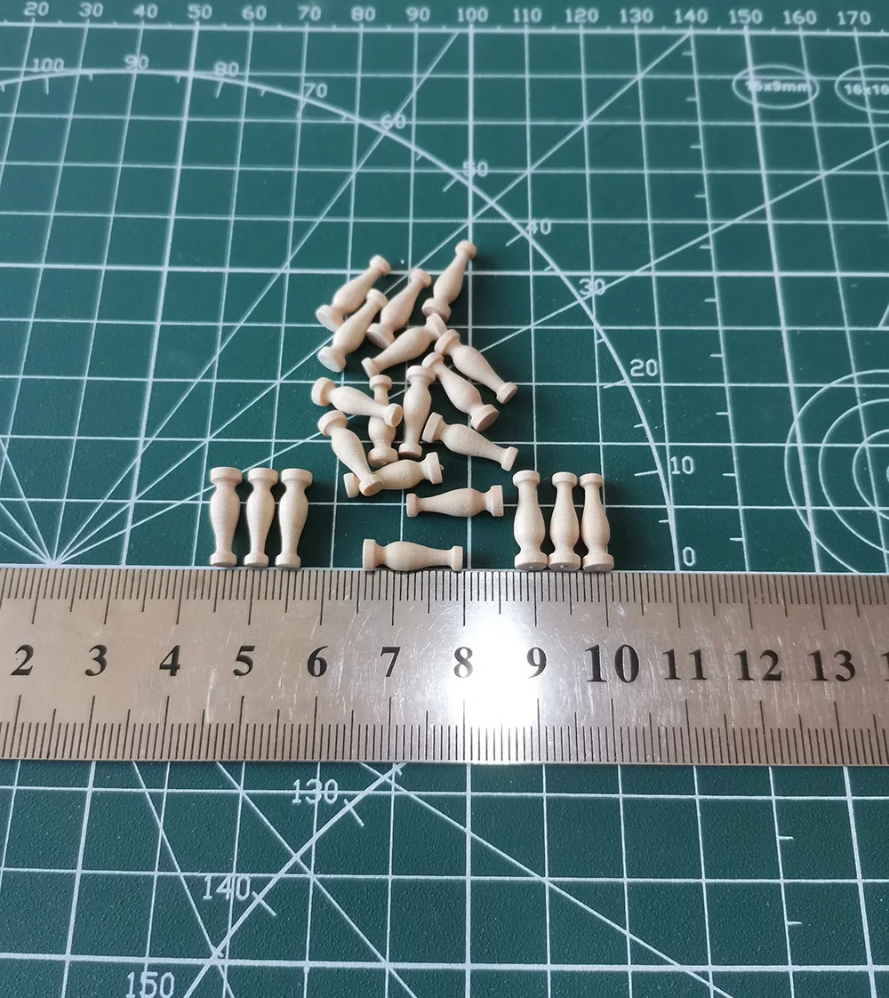 DIY Ancient Model Ship Accessories Model Handrail Wooden Banisters Parts Hobby Making Tool 20pcs/Set
