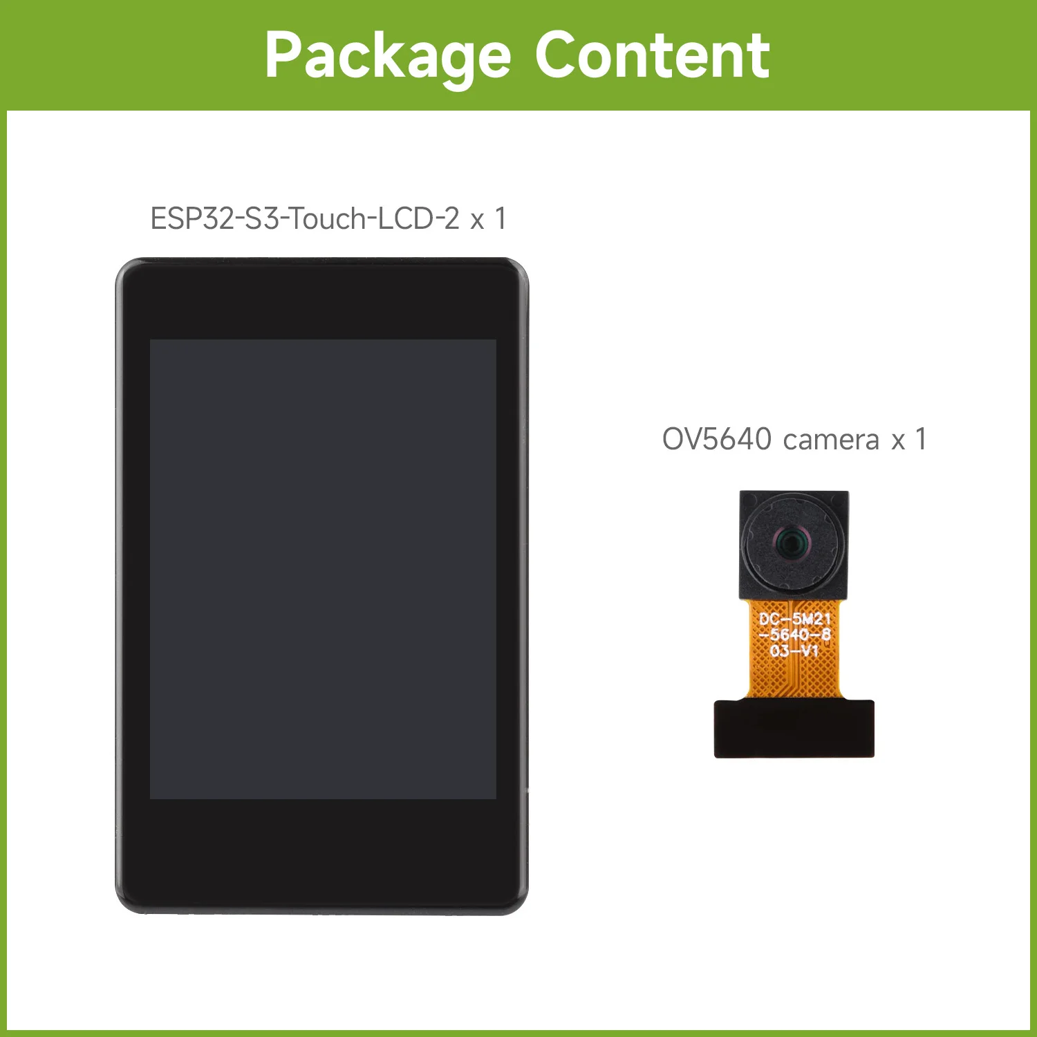 Variant: with OV5640 camera