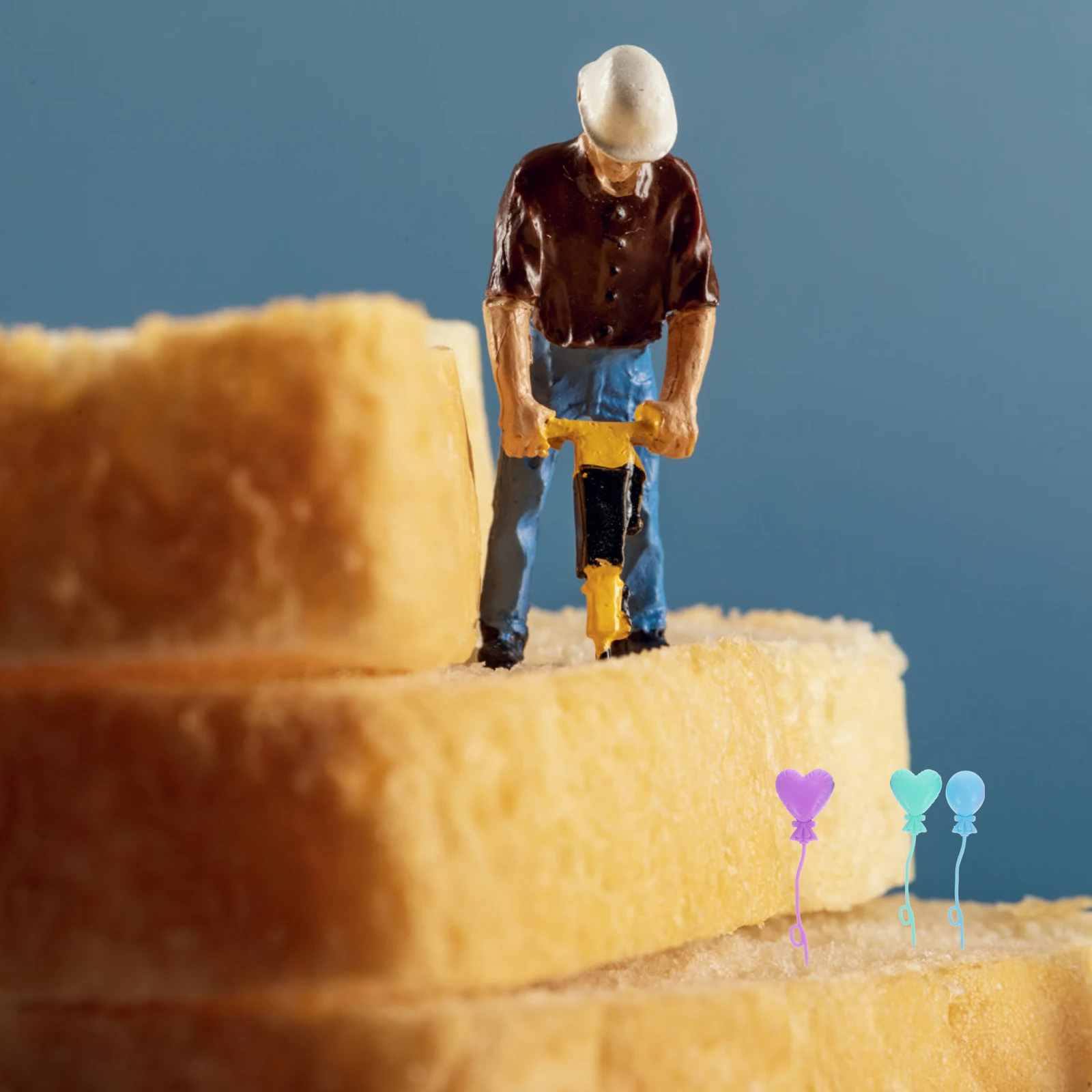 

20Pcs Miniature Balloons Plastic Premium Mini Balloon Decor for Fairy Garden Dollhouse Accessories DIY Balloon Decors