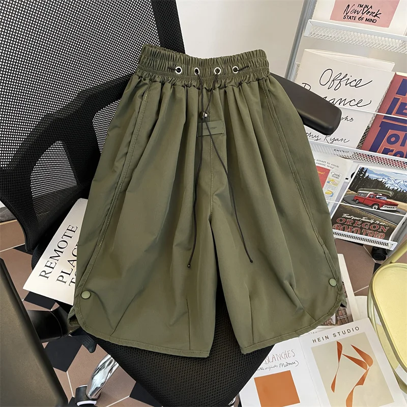 

Спортивные шорты мужские летние новые американские уличные повседневные свободные прямые брюки трендовые уличные красивые брюки длиной до колена