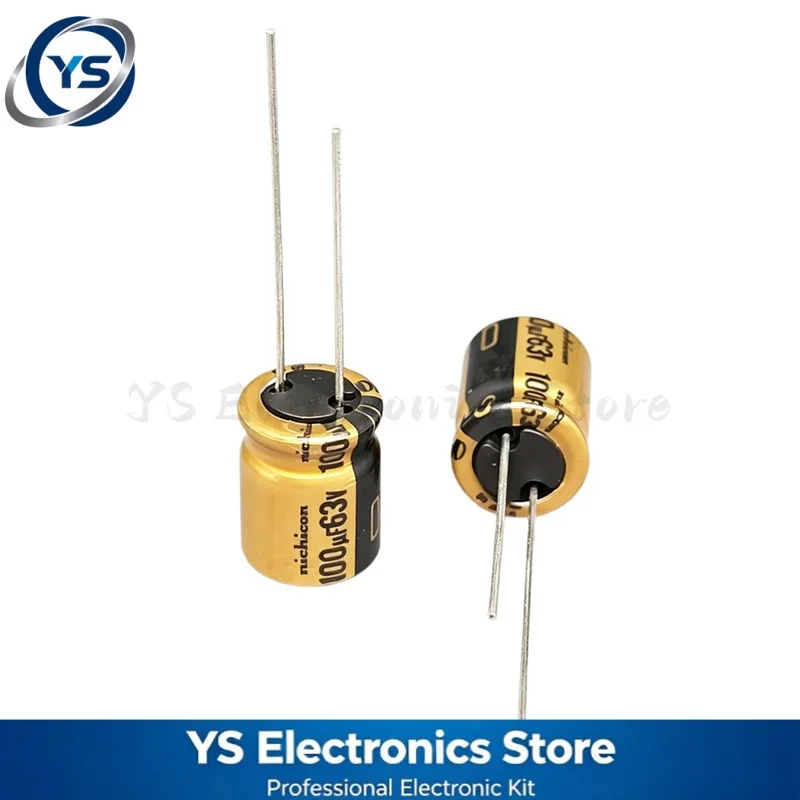 10-200pcs 63V100UF NICHICON FW Series 10X12.5mm Hi-Fi Audio Electrolytic Capacitor UFW1J101MPD 100UF63V 100UF 63V Original NEW