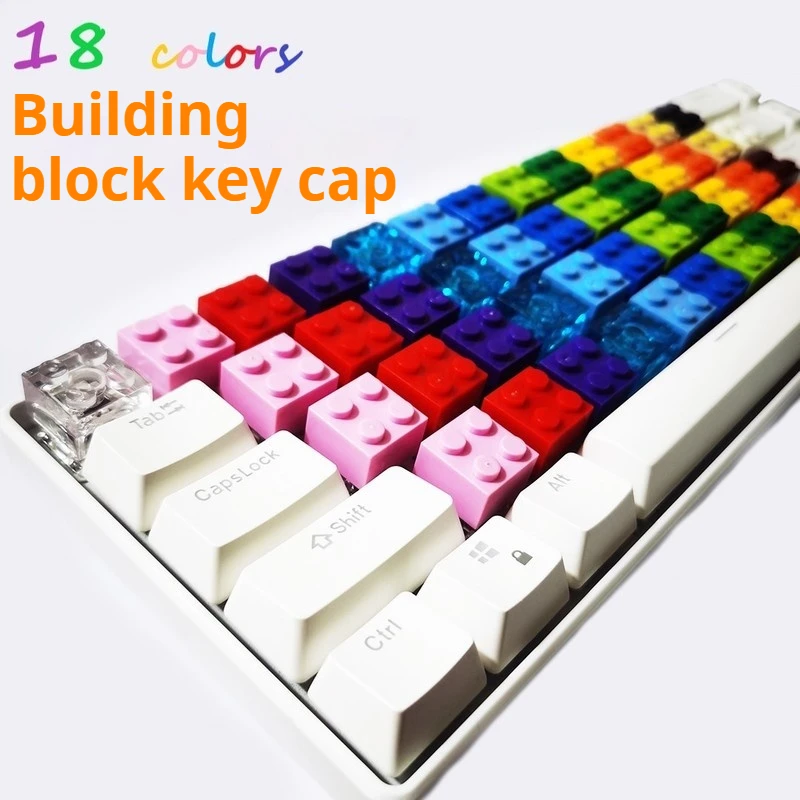 Building Block Assembly Keycaps Customized Mechanical Keyboards Personalized Hot Swappable Keycaps New Year'S Keyboard Skins