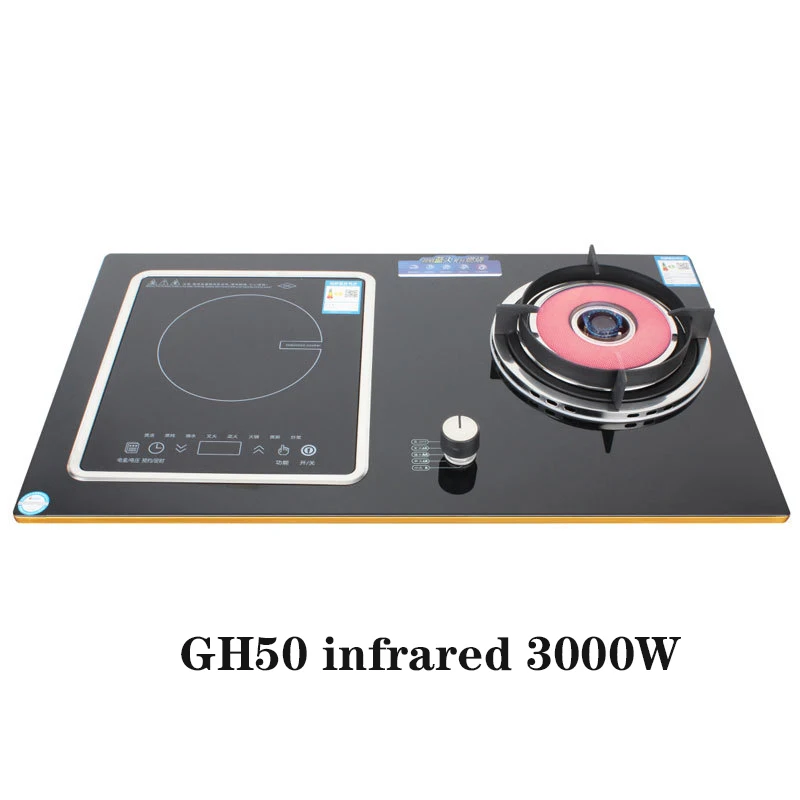 7.0KW المنزلية موقد غاز واحد الموقد/طباخ التعريفي واحد/موقد كهربائي مزدوج الغرض/لوحة الزجاج المقوى