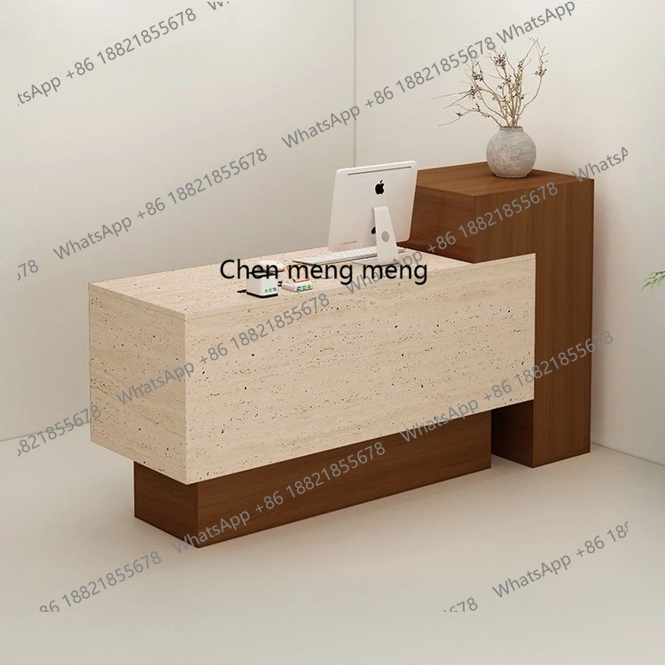 

Simple and modern cashier, clothing store counter, store, hairdresser, barber shop front desk