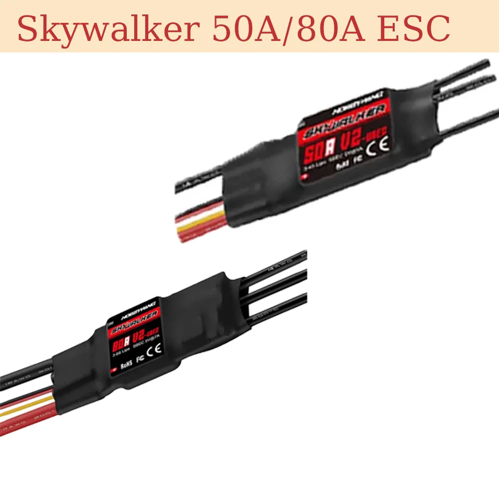 Hobbywing Skywalker 80A 60A 50A 40A 30A 20A ESC Speed Controller For RC Drone Kits