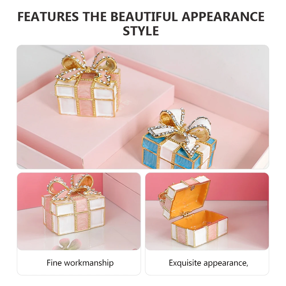 

Jewelry Box Storage Container Small Boxes Holder Case for Girls Earring Trinket