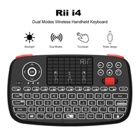 Rii i4 Mini Wireless Keyboard Bluetooth 2.4GHz Dual Modes Handheld Fingerboard Remote Control Compatible with Windows/Android