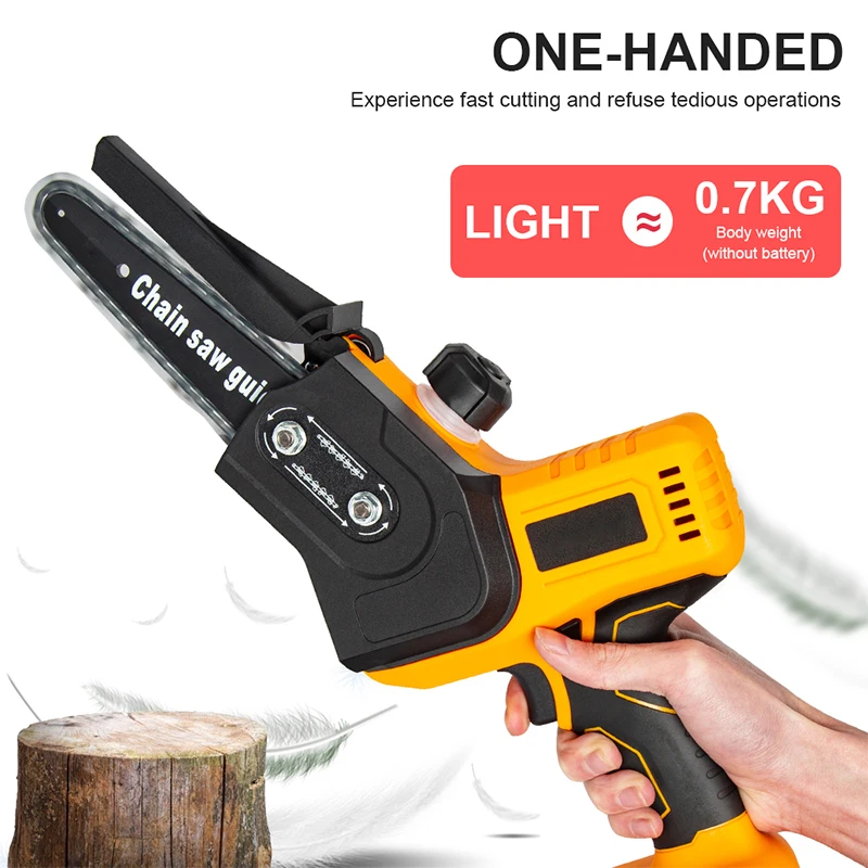 Protable Chain Saw 7118 Electric Chainsaw for Makita 18V Battery 4 inch Cordless Pruning Saw For Woodworking Garden Tools