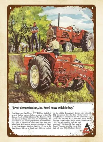 reproductions wholesale 1965 Allis Chalmers Tractor metal tin sign