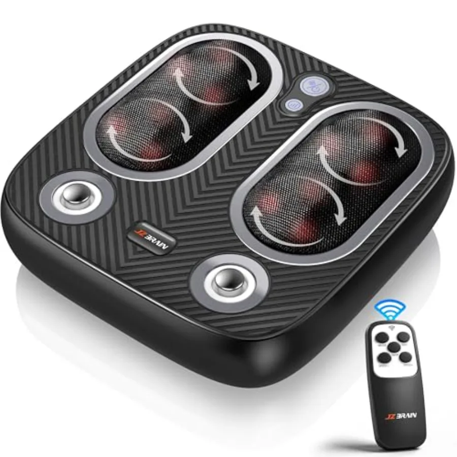 

Foot Massager, Shiatsu Foot Massager Machine with Vibration for Plantar Fasciitis, Neuropathy, Electric Foot Massager for Fasci