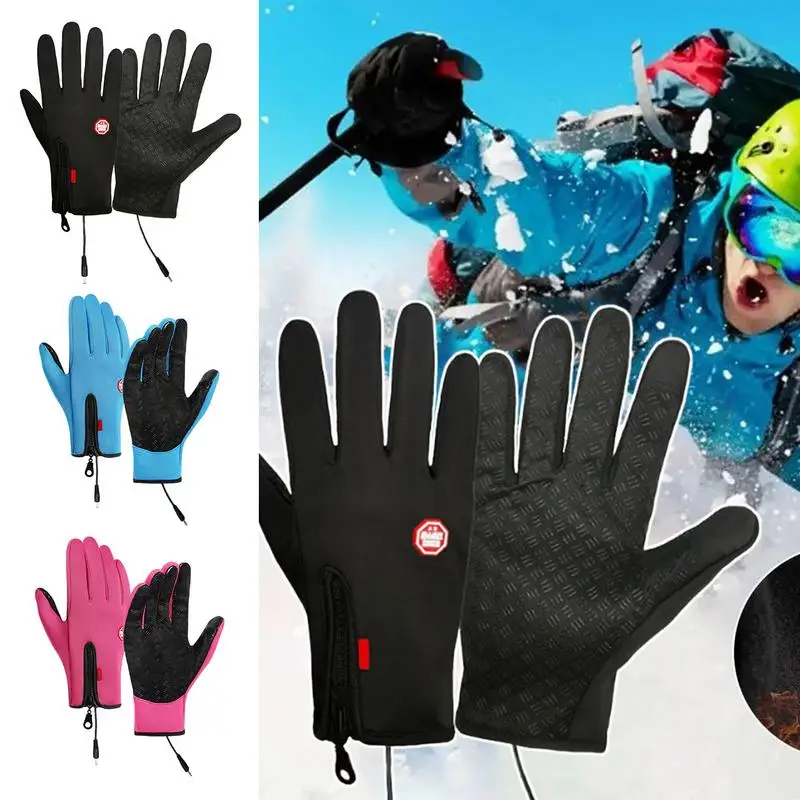 Screen Touch Gloves Rechargeable Screen Touch Mittens Unisex Adjustable Mittens Warm Gloves For Outdoor Activities