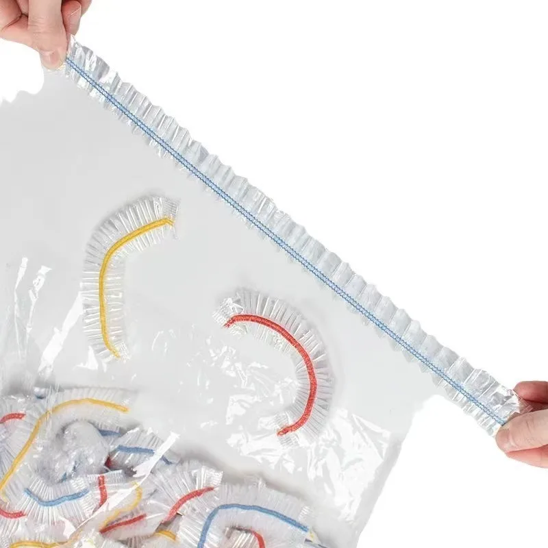 100/200/500 Pcs Disposable Cap Food Cover for Food Preservation Stretchable Elastic Durable Plastic Wrap Convenient Plastic Wrap