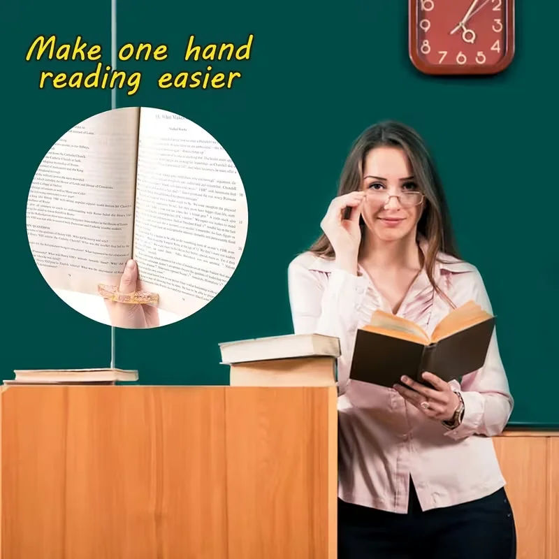 1/3 Pcs Handmade Resin Bookend Bookmark Floral With Thumb Grip Lightweight Page Turner Gift For Teachers And Book Reading Lovers view 6