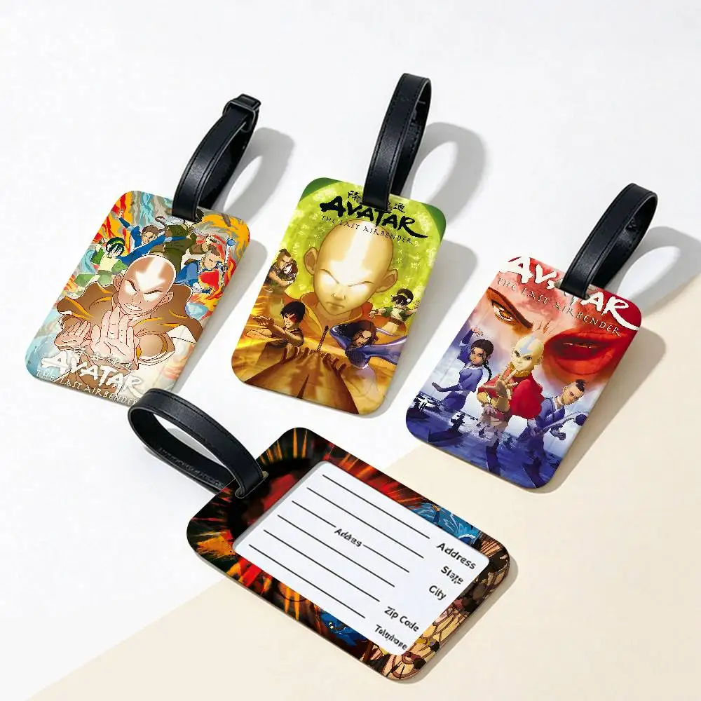 Classic Anime Avatar The Last Airbender Portable Anti lost Luggage Name Tag PVC Card Sleeve Suitcase Backpack Travel Label