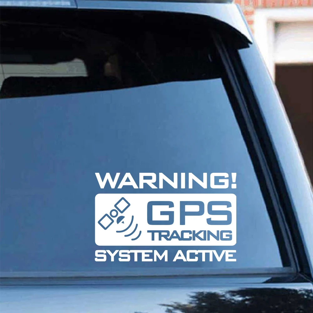 car stickers GPS Tracking vinly Decal For car Styling Body Warning Sticker Auto Rear Window Decor