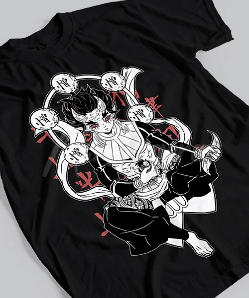 

T-shirt For Anime Demon Slayer Hantengu en meditación