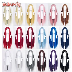 BuBubug-合成かつら100cm,滑らかで長い髪,コスプレ用,20色,純粋な色,黒,ブロンド,ブラウン,レッド,原宿,耐熱性