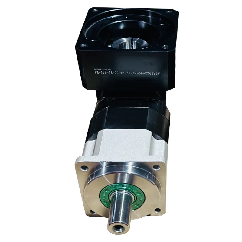 Planetary Reducer for Food Processing Machines, Hot Sale L-Type Planetary Gearbox, Low Backlash, 3500-6000r/min