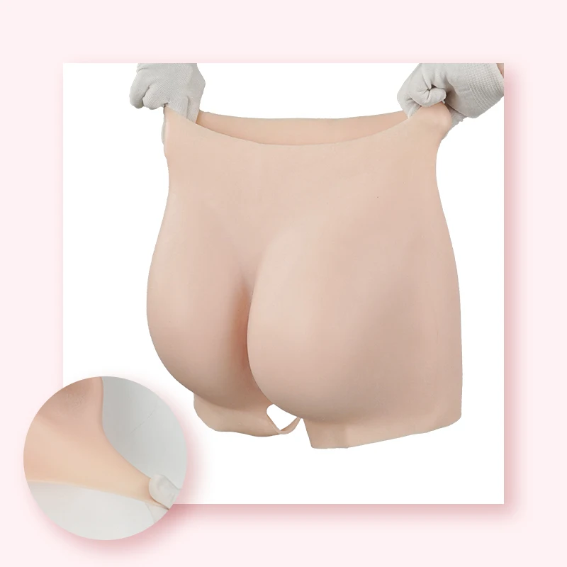 KUMIHO Fake Asses 2cm Silicone Padded Hip Butt Lifter Pantys Open Crotch Sissy Butt Enhancer Big Ass Silicon Shaper Underwear