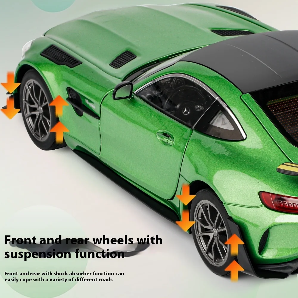 AMG GTR 1:18 Alloy Car Model Toy, Realistic Lights & Sounds, Kids Racing Enthusiast\'s Dream Collectible