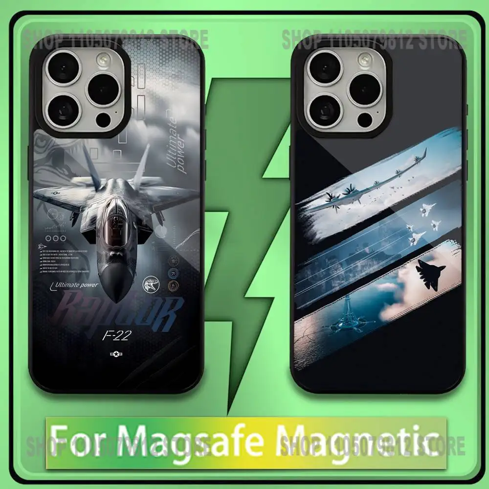 

Fighter Plane Poster F-22 raptor Phone Case For iPhone17,16,15,14,13,12,11,Plus,Pro,Max,Mini Magesafe Magnetic Wireless Charge