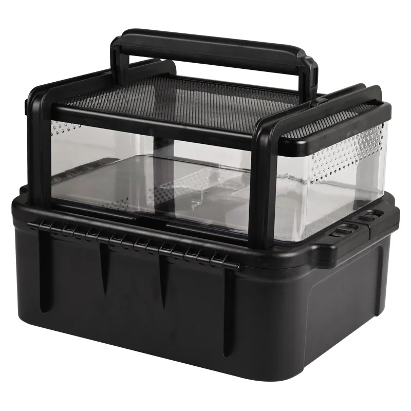 

reptile turtle feeding box transportation escape prevention portable observation box insect catching butterfly fish artifact