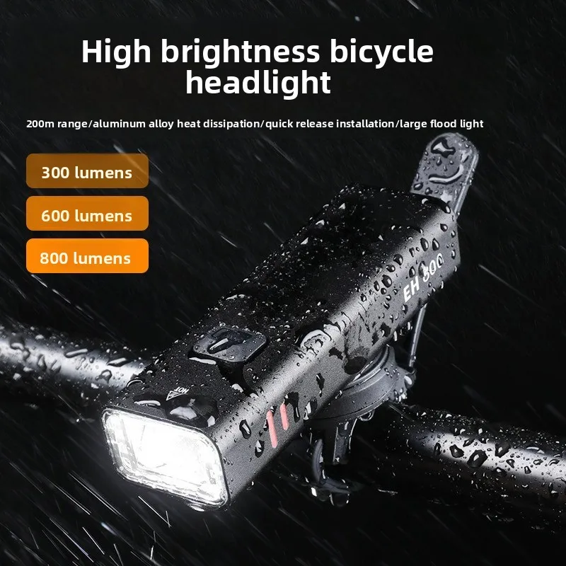 Bicycle aluminum alloy headlights, mountain bikes, outdoor night riding, highlights, waterproof bicycle equipment, headlights