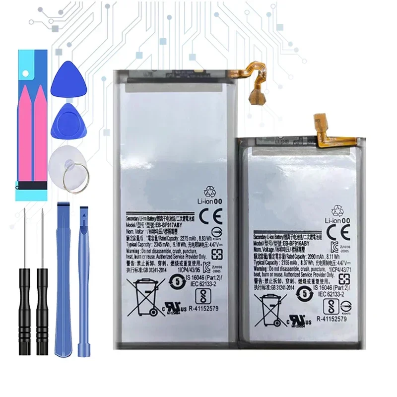 EB-BF916ABY EB-BF917ABY Replacement Battery For Samsung Galaxy Z Fold2 fold 2 5G SM-F916 2090mAh/2275mAh Portable batteries