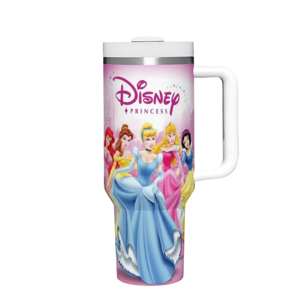 

Princesses 40 Oz Ultimate Tumbler with Handle and Straw Vacuum Insulated Tumbler