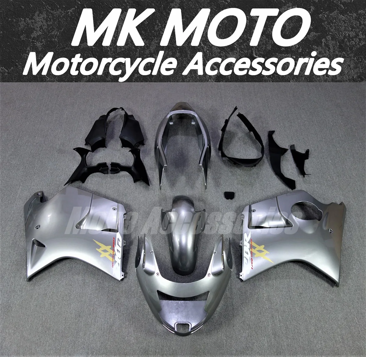 Motorcycle Fairings Kit Fit For CBR1100XX 97-07 Bodywork Set High Quality ABS Injection silver