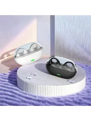 S22 Earclip Wireless Bluetooth Headset OWS Touch Light Mini High Quality Earplugs Anti Sweat HD Sound Stereo Universal Headset