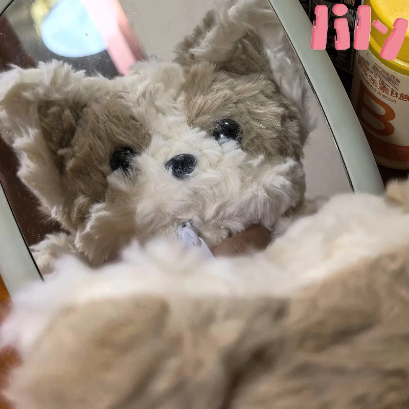 

Cute Corgi Dog Plush Pen Bag Cartoon Dog Large Capacity Girl Stationery Bag Student Creative Soft Cute Portable Bag Gift