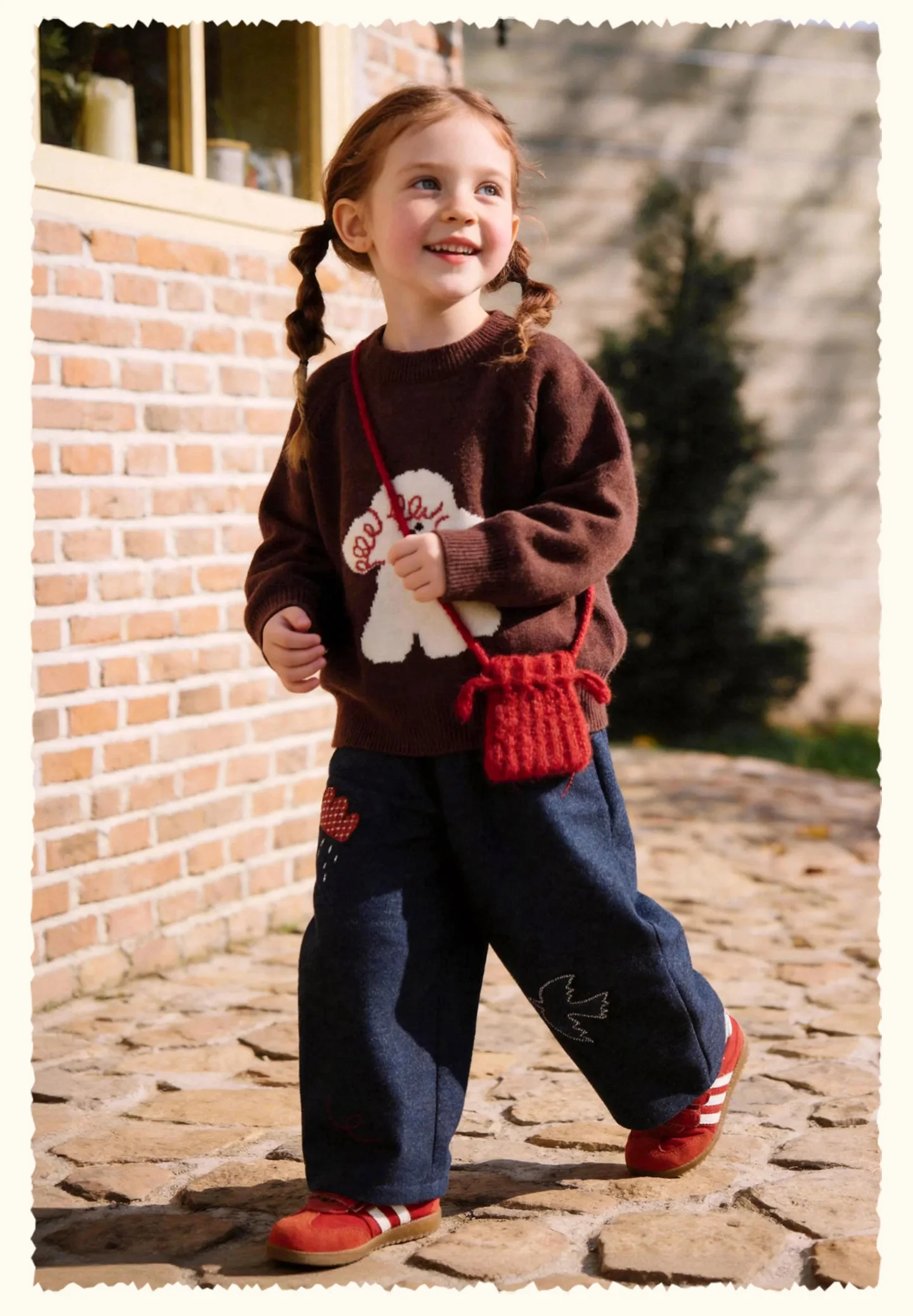 Amila 2026 Herbst Neuer Kinderpullover aus Wolle mit Raglanärmeln, Cartoon-Motiv mit niedlichen Haustieren, modisch, lässig, bequem, für den täglichen Gebrauch, Langarm-Oberteil – Detail 20