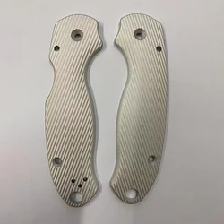 2 Types Aluminium Knife Grip Handle Scales For Genuine Spyderco Paramilitary3 Para3 C223 Knives DIY Making Accessories Parts