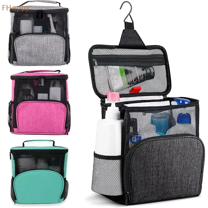 Shower Caddy Bag Portable Hanging Shower Tote Bags With Hook Travel Toiletry Bag Makeup Organizer Pouch Cosmetic Bag