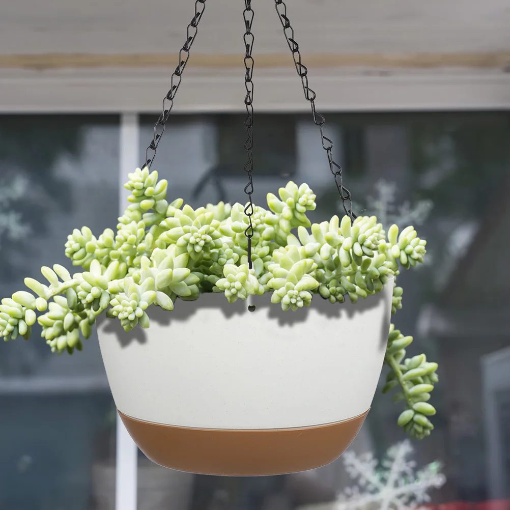 

2 set Hanging Planters Outdoor Indoor Large Wall Mount Basket For Plants Flower Container Garden Hanging Basket